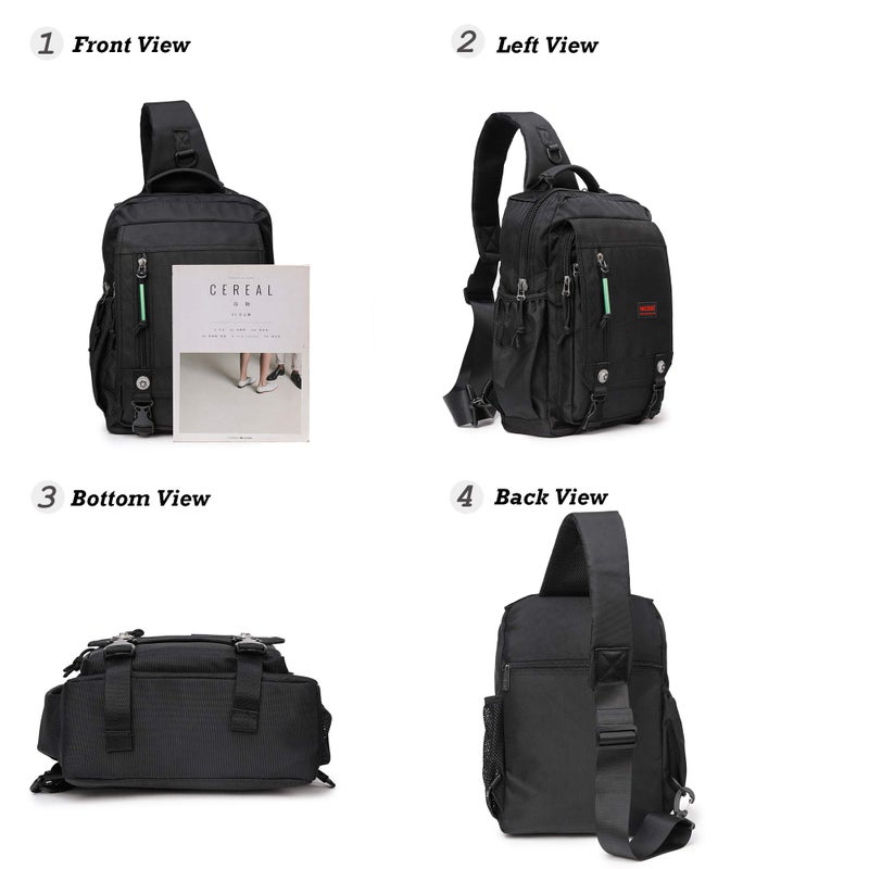 Nicgid Sling Bags Chest Shoulder Backpacks  13.3'' Laptop Backpack Crossbody Messenger Bag Travel Outdoor Men Women - Image 2