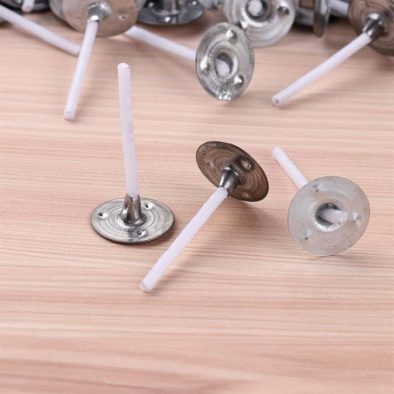 iKalaa Tealight Candle Mold Star Shape I Tea Light Polycarbonate | Plastic | Empty Mold 50 pc Star I 50 pc 1.5 inch Wick for Candle Making - Image 3