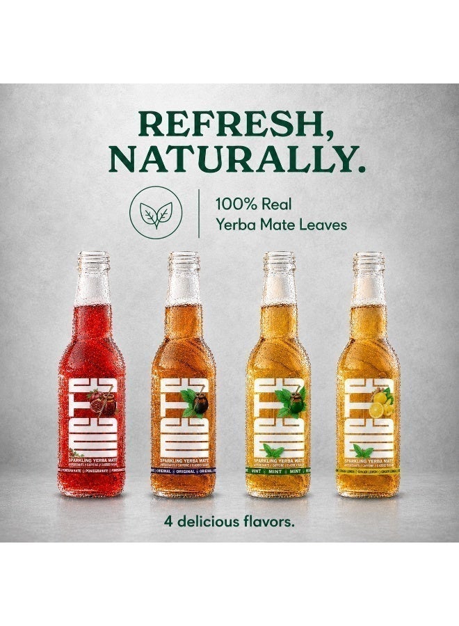METE Sparkling Yerba Mate - Mint Flavor - Carton - 24 x 330ml - Natural Caffeine Drink - Antioxidants - No Preservatives - UAE - Image 4