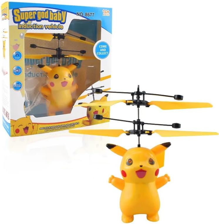 Fitto Pokemon Cartoon Helicopter Toy for Kids – Fun Interactive Flying Toy with Light & Sound Effects, Perfect Gift for Boys and Girls – Safe, Durable, and Easy to Use - Image 3