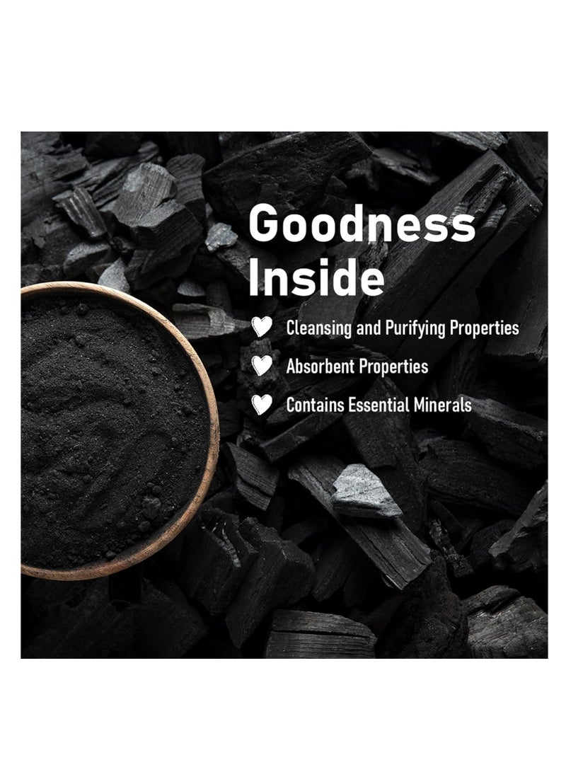 mi nature Activated Charcoal Powder | Herbal Teeth Whitening Powder| Detoxifying, Removes Dead skin & Impurity | 100% Pure & Natural Face Mask| 227g - Image 2