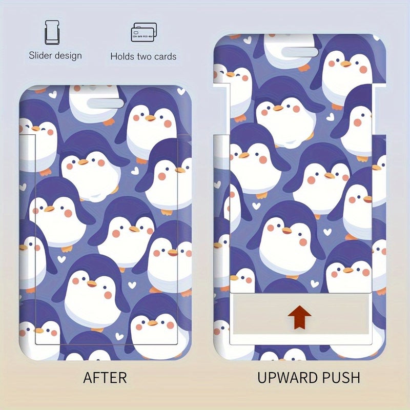2D Cute Penguin Nurse Doctor Badge Card Holder With Lanyard For Hospital Campus ID Card Style D - Image 4