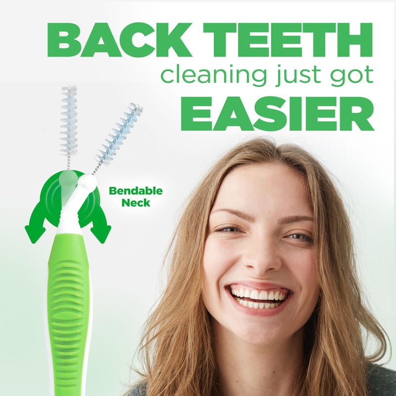 GUM Proxabrush Go-Betweens - Tight - Interdental Brushes - Soft Bristled Dental Picks for Plaque Removal Health - Safe for Braces & Dental Devices, 10ct (6pk) - Image 4