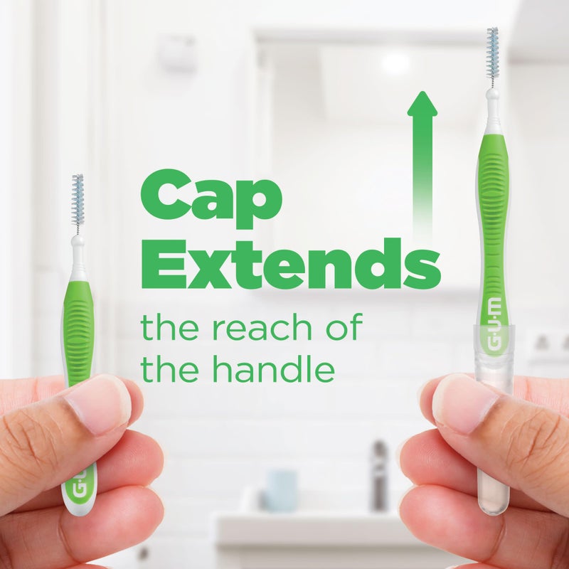 GUM Proxabrush Go-Betweens - Tight - Interdental Brushes - Soft Bristled Dental Picks for Plaque Removal Health - Safe for Braces & Dental Devices, 10ct (6pk) - Image 5