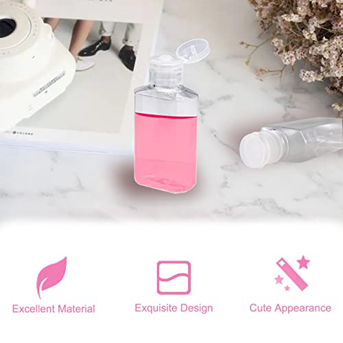 Panxxsen 40 Pack 2 Oz Plastic Refillable Bottles with Flip Cap, Travel Size Bottles, Reusable Containers for Business Trip, Outdoor Camping - Image 4