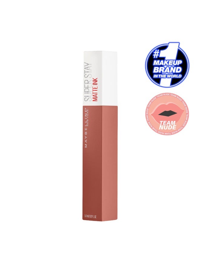 MAYBELLINE NEW YORK Super Stay Vinyl Ink Nudes Longwear Transfer Proof Gloss Lipstick 120 Punchy & Super Stay Vinyl Ink 16h Longwear Transfer Proof Smudge Proof Instant Shine Finish Liquid Lipstick  - 15 Peachy & Maybelline New York Superstay Matte Ink Liquid Lipstick - 65 Seductress 65 Seductress Bundle - Image 4