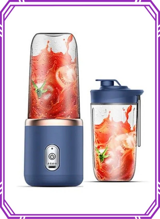 APEX Portable Blender, Blender Juicer Juice Cup Fruit Blender Portable Fruit Cup, USB Rechargeable Personal Size Juice Cup, Personal Blender for Smoothies and Smoothies, 400ml Travel Juice Cup - Image 1