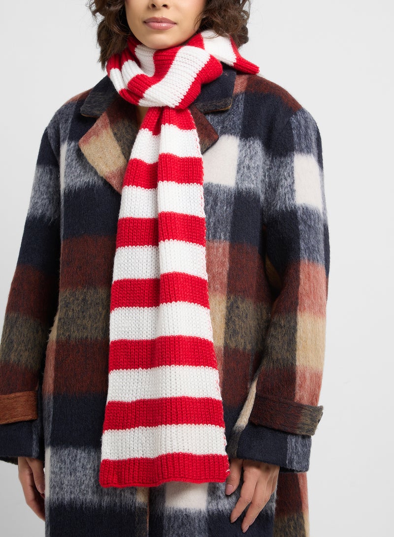 Ginger Striped Winter Scarf  - Image 4