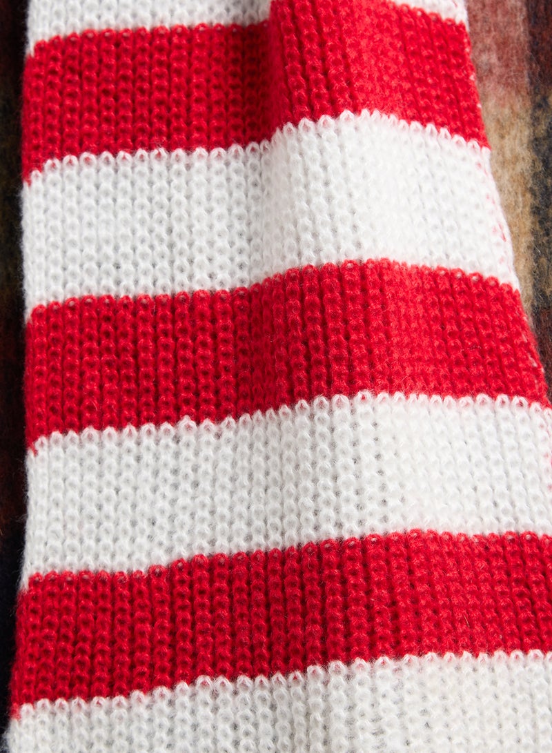 Ginger Striped Winter Scarf  - Image 5