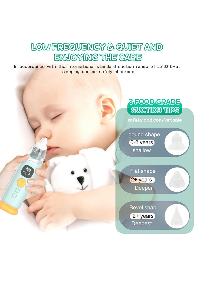 Gonice Baby Nasal Aspirator, Electric Auto Snot Remover with LED Light & Music, include 3 Tips and Tweezers, 3 Speed Suction and Low Noise, Rechargeable Nose Sucker for Snotty Kid/Nose/Children/Toddler  - Image 4