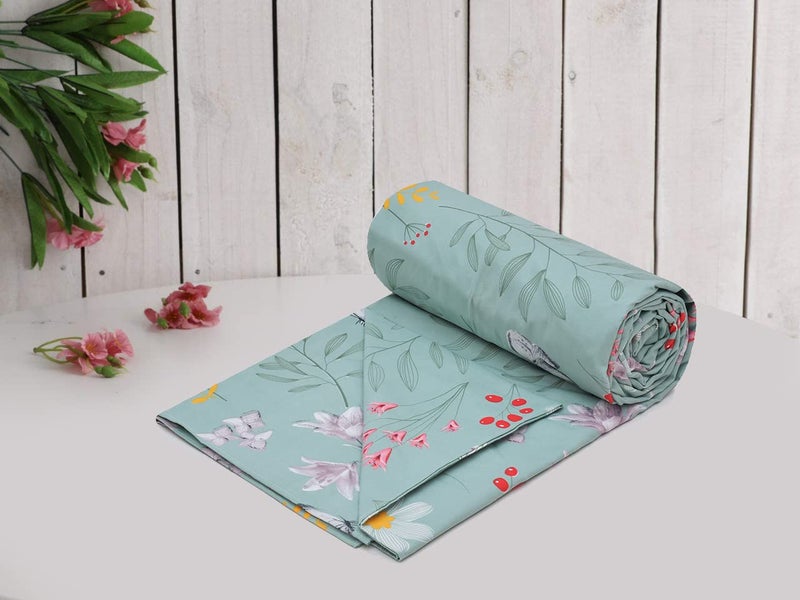 RRC Super Soft Microfiber Cotton Double Duvet Cover/Comforter Cover/Rajai Cover/Blanket Cover/Quilt Cover King Size 90X 100(Inches) with Zipper with Four Corner Ties - Image 3