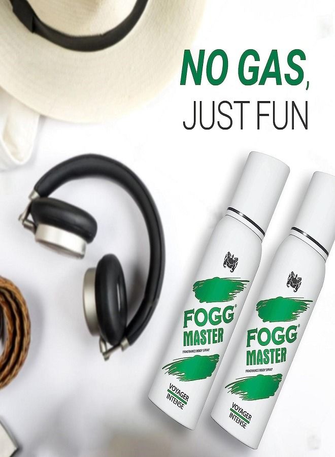 FOGG بخاخ الجسم FOGG Master Intense Voyager للرجال، عبوة من قطعتين - Image 2