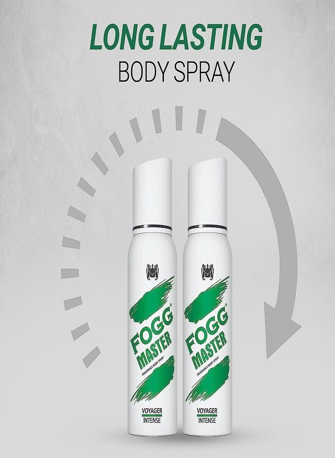 FOGG بخاخ الجسم FOGG Master Intense Voyager للرجال، عبوة من قطعتين - Image 3