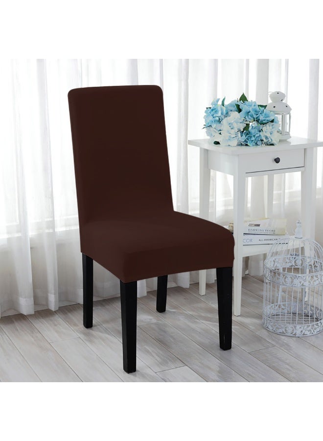 Dining Chair Covers, Set of 6, Removable Washable Solid Stretch Chair Slipcovers, Four Seasons Universal Chair Protector Covers for Kitchen, Dining Room, Hotel, Banquet - Image 3