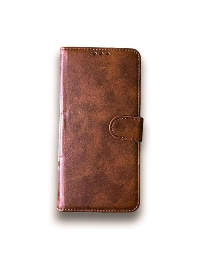 Generic - For Samsung Galaxy A20/A30 Flip Full Leather Wallet Card Slot Case with Kickstand,with Strap Magnetic Closure,Included Internal Tpu Silicone Case,High Protective Compatible with Samsung Galaxy A20/A30 (6.4") (Brown) - Image 1