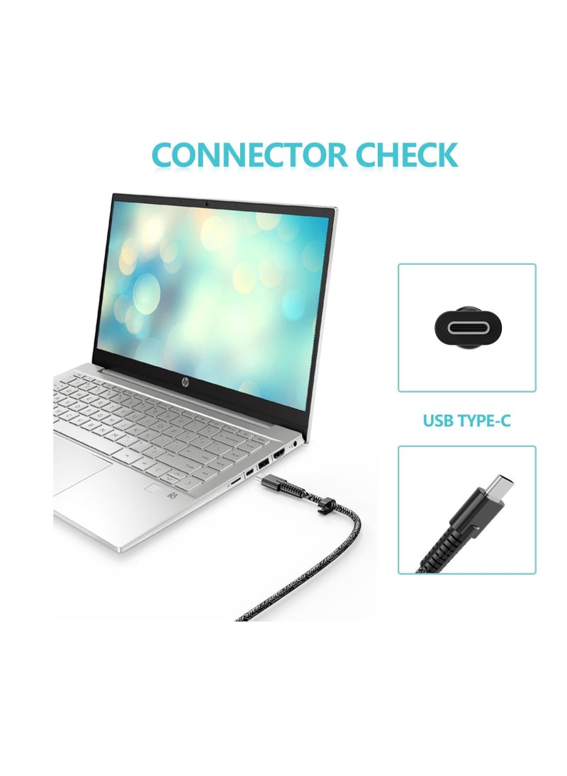 ماركة غير محددة شاحن تيار متردد 110 واط 5 امبير 20 فولت USB-C TPN-DA24 من لوبينجيواي لاجهزة اتش بي سبكتر X360 اليت بوك x360 اتش بي كروم بوك 14 14A G5 11 11A G6 EE G7 G8 X360 سلك محول امدادات الطاقة للابتوب  - Image 2