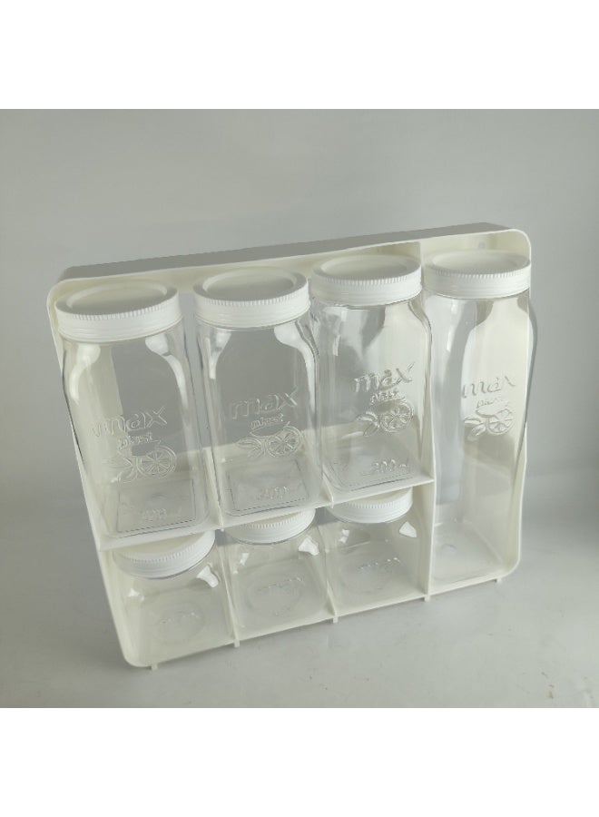 ماكس بلاست مجموعة مرطبان توابل بلاستيكي مع حامل من ماكس بلاست - Image 5