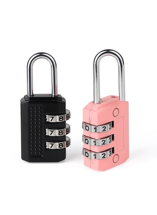 yongsheng 3 Pack Combination Lock 4 Digit Locker Lock Outdoor Waterproof Padlock for School Gym Locker, Sports Locker, Fence, Toolbox, Gate  - Image 2