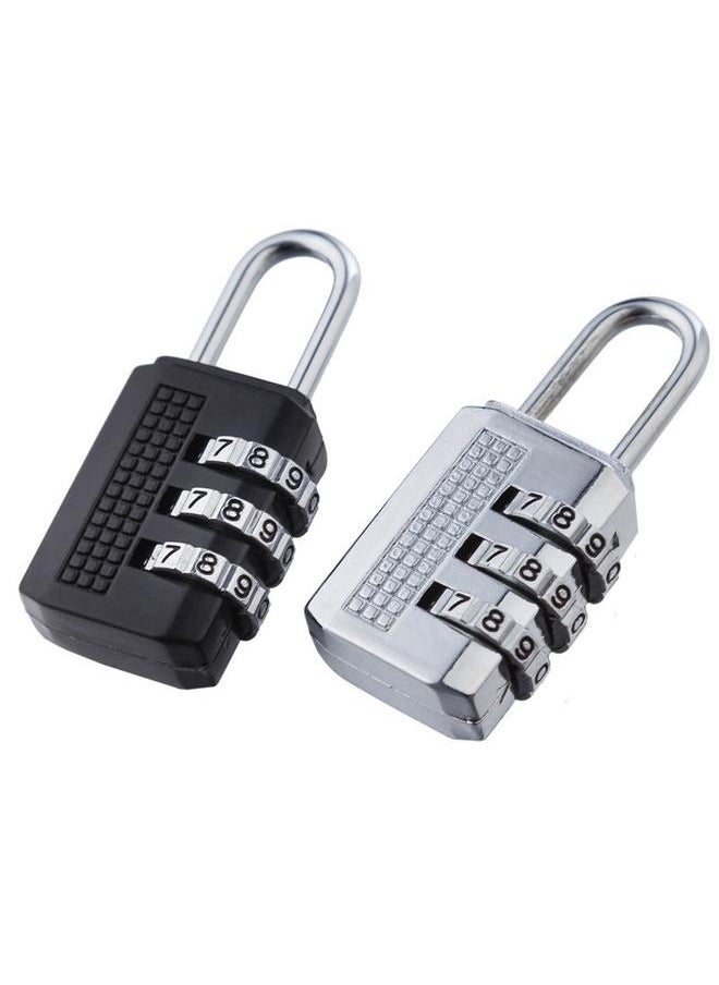 yongsheng 3 Pack Combination Lock 4 Digit Locker Lock Outdoor Waterproof Padlock for School Gym Locker, Sports Locker, Fence, Toolbox, Gate  - Image 4