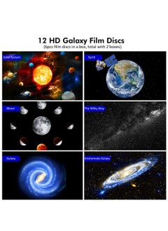 HaHaHai Star Projector, Planetarium Projector for Bedroom Ultra Clear Galaxy Night Light with 4K Replaceable 12 Galaxy Discs 360 Degree Rotation Real Sky Light  - Image 2