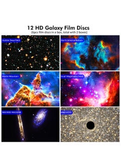 HaHaHai Star Projector, Planetarium Projector for Bedroom Ultra Clear Galaxy Night Light with 4K Replaceable 12 Galaxy Discs 360 Degree Rotation Real Sky Light  - Image 3