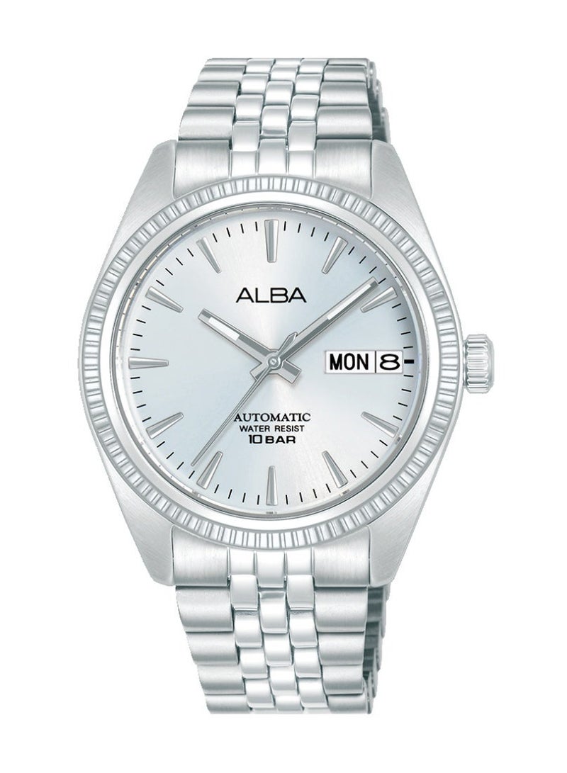 Alba Mechanical Automatic Women’s Watch AL4805X1, 35.5 mm Silver-White Dial, Stainless Steel Case & Bracelet, 100 m WR - Image 1