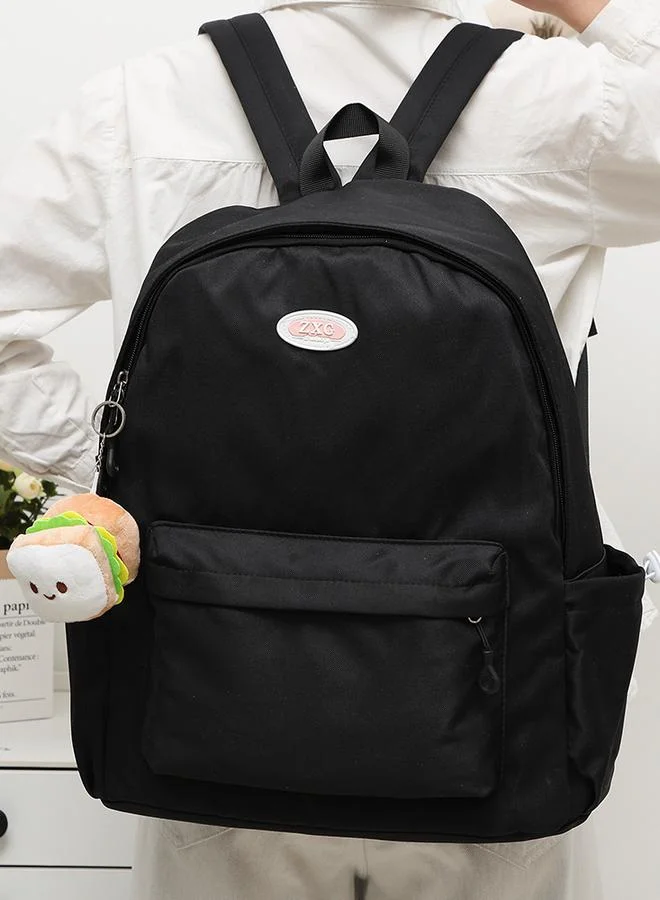 Take Two Black Polyester School Backpack