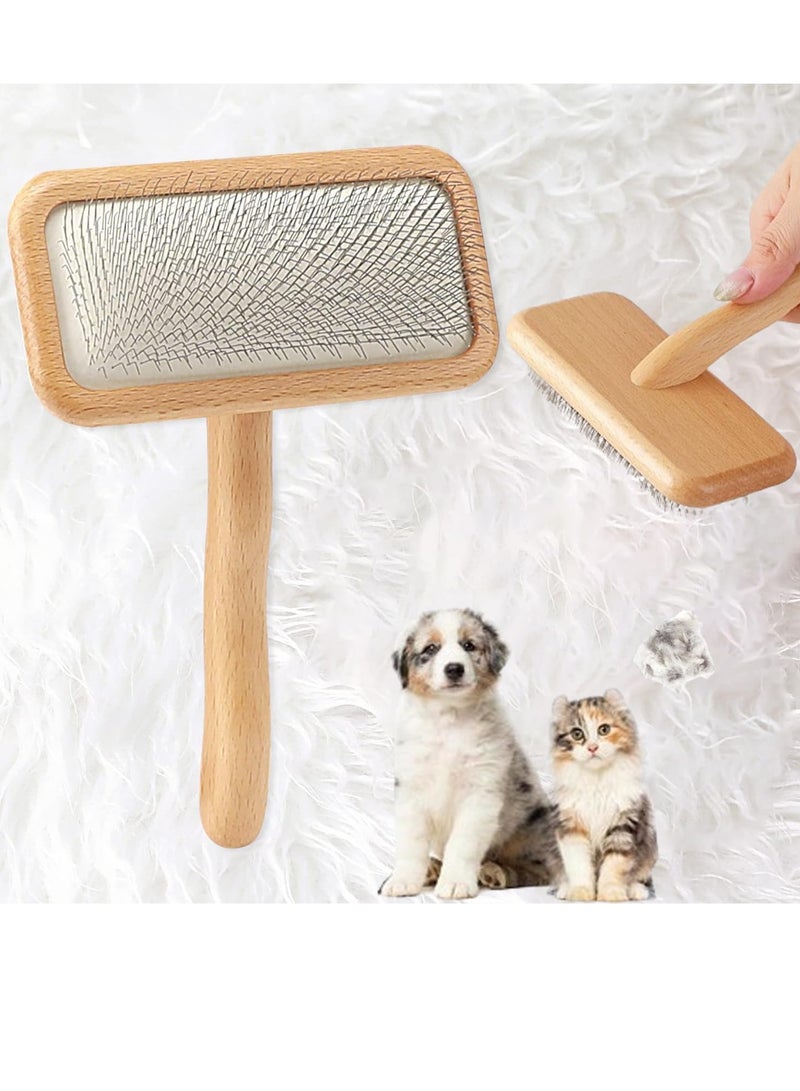 BIGTHREE Carpet Rake, Sheepskin Wool Brush and Sheepskin Brush Cleaner Comb, More Suitable for Pile Carpets/Rugs, for Carding Fur, Removes Tangles, Dander, Dirt, Restore Carpets Softness and Texture - Image 1