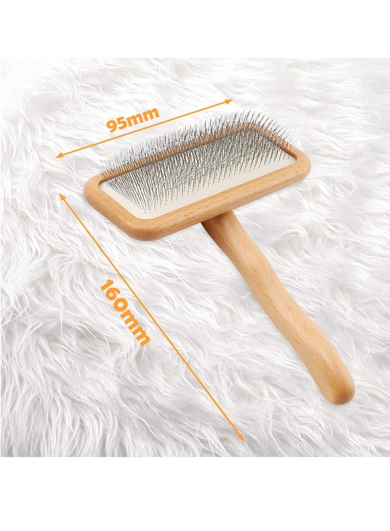 BIGTHREE Carpet Rake, Sheepskin Wool Brush and Sheepskin Brush Cleaner Comb, More Suitable for Pile Carpets/Rugs, for Carding Fur, Removes Tangles, Dander, Dirt, Restore Carpets Softness and Texture - Image 3