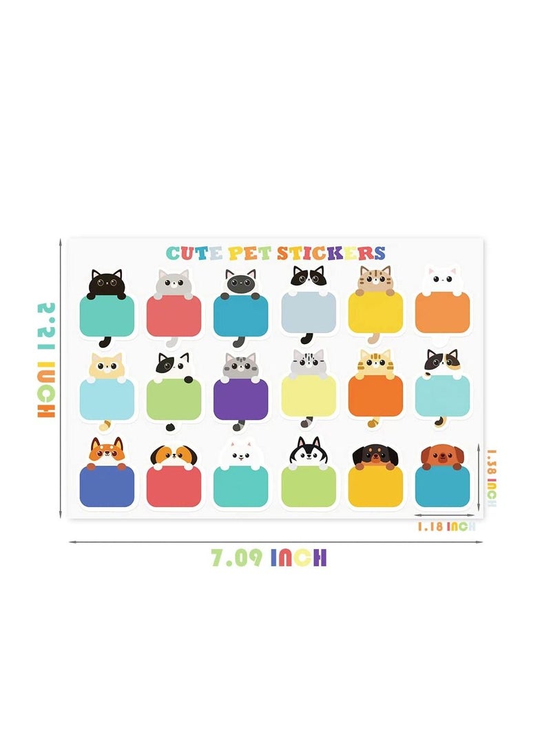 KASTWAVE - 160 PCS Name Tags Stickers for Kids, Bunny Hello My Name is, Cute Rabbit Blank Labels - Image 1