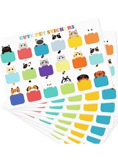 KASTWAVE 160 PCS Name Tags Stickers for Kids, Bunny Hello My Name is, Cute Rabbit Blank Labels  - Image 1