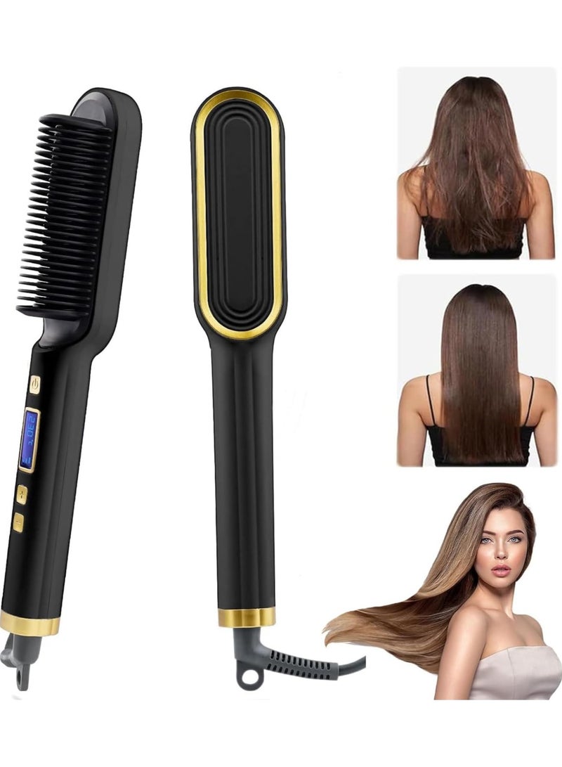 IMPERIUM Hair Care Straightener Brush with Thermostatic Control, Anti-Scalding Design, 360-Degree Rotating Base Cord,Hair Styler for Men & Women, Suitable for Home, Travel, Salon, All Hair - Image 1
