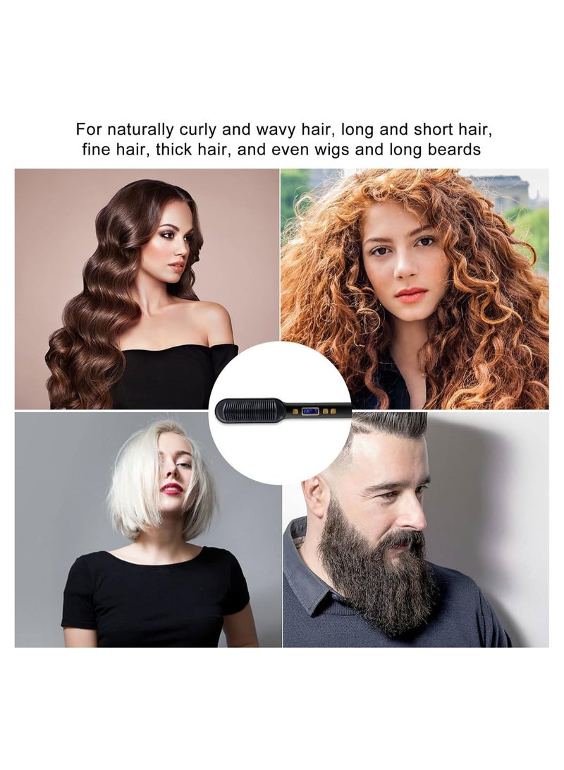 IMPERIUM Hair Care Straightener Brush with Thermostatic Control, Anti-Scalding Design, 360-Degree Rotating Base Cord,Hair Styler for Men & Women, Suitable for Home, Travel, Salon, All Hair - Image 5