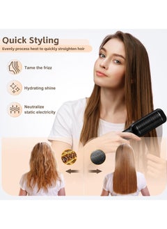 IMPERIUM Hair Care Straightener Brush with Thermostatic Control, Anti-Scalding Design, 360-Degree Rotating Base Cord,Hair Styler for Men & Women, Suitable for Home, Travel, Salon, All Hair  - Image 2