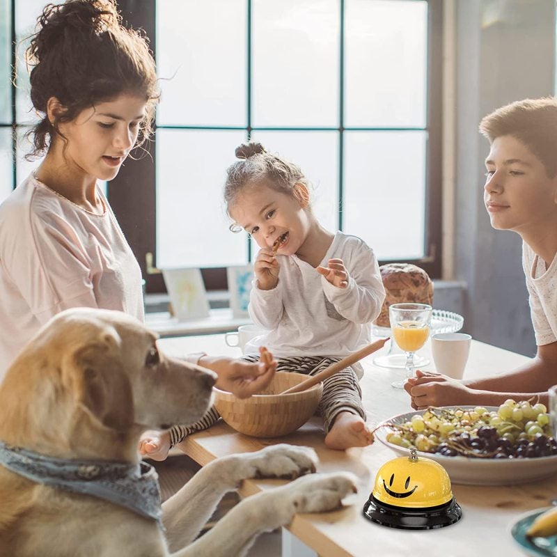 Yellow Call Bell 3.3 Inch X 2.3 Inch: All-Metal High-Strength Construction - Loud & Clear Non-Slip Bell for Restaurant, Hotel, Elderly Assistance, Pet Potty Training - Image 4