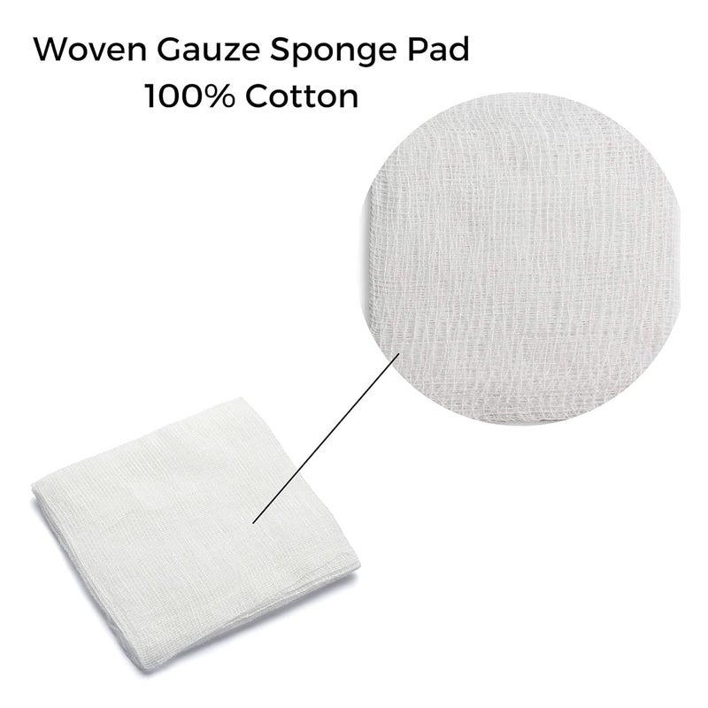 McKesson Premium Woven Gauze Sponges NonSterile 8Ply USP Type VII 100 Cotton 4 in x 4 in 200 per Pack 1 Pack - Image 2
