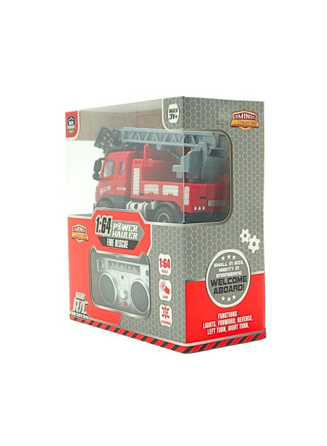 Mini Machines ماكينات ميني ميني R/C باور هولر إنقاذ الحريق - شاحنة السلم | مقياس 1:64 | 4 قنوات | العمر 3 سنوات وما فوق - Image 4