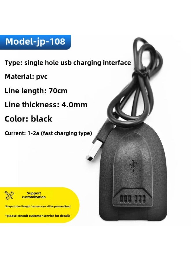 Luggage USB Charging Cable Backpack Extension Cable External Charging Interface USB Data Cable Shell Accessories Wholesale-Color: Jp-108 (Ordinary Fast Charge)  - Image 1