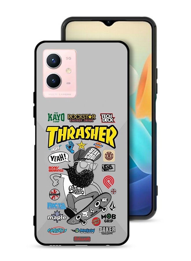 Tolwak Vivo Y33s 5G Protective Case Cover Thrasher Sticker - Image 1
