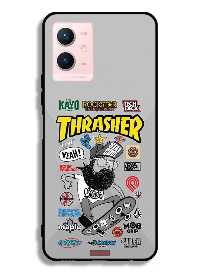 Tolwak Vivo Y33s 5G Protective Case Cover Thrasher Sticker - Image 2
