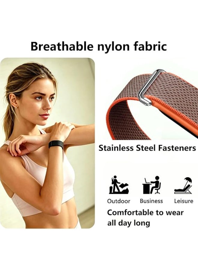 ZOXITY Nylon Sport Band Compatible with Google Fitbit Air,Soft Breathable Wristband Replacement Compatible with Fitbit Air Fitness,Micro-Adjustable Performance Loop for Screenless Tracker - Image 3
