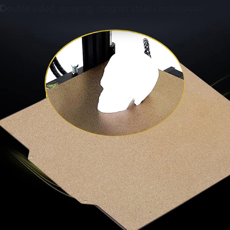لوحة بناء مزدوجة الجوانب مغناطيسية من PEI ناعمة ومُحززة 250x250 مم - Image 4
