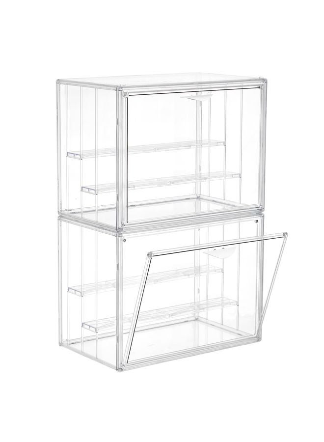 هومستر حالة عرض للأشكال ذات حامل عرض قابل للضبط وضوء صندوق عرض أكريليك خالي مع غبار الباب والرطوبة مقاس مناسب لمحتويات ليغو أشكال العمل سوق البوب - Image 2