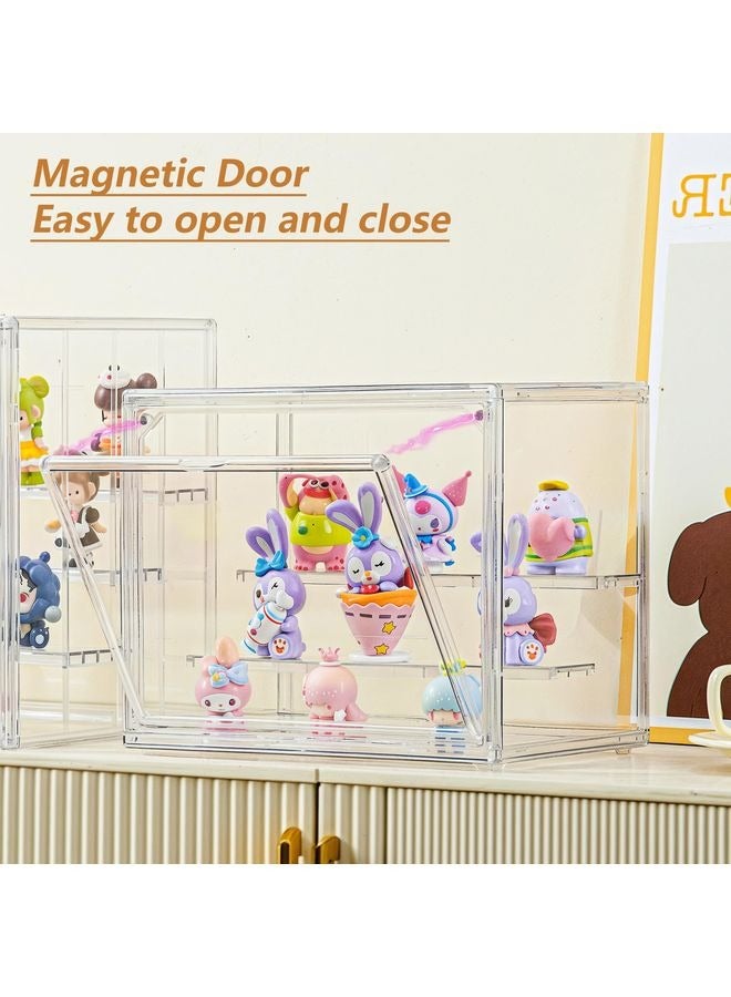 هومستر حالة عرض للأشكال ذات حامل عرض قابل للضبط وضوء صندوق عرض أكريليك خالي مع غبار الباب والرطوبة مقاس مناسب لمحتويات ليغو أشكال العمل سوق البوب - Image 3