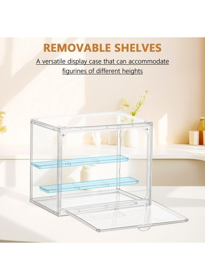 هومستر حالة عرض للأشكال ذات حامل عرض قابل للضبط وضوء صندوق عرض أكريليك خالي مع غبار الباب والرطوبة مقاس مناسب لمحتويات ليغو أشكال العمل سوق البوب - Image 5