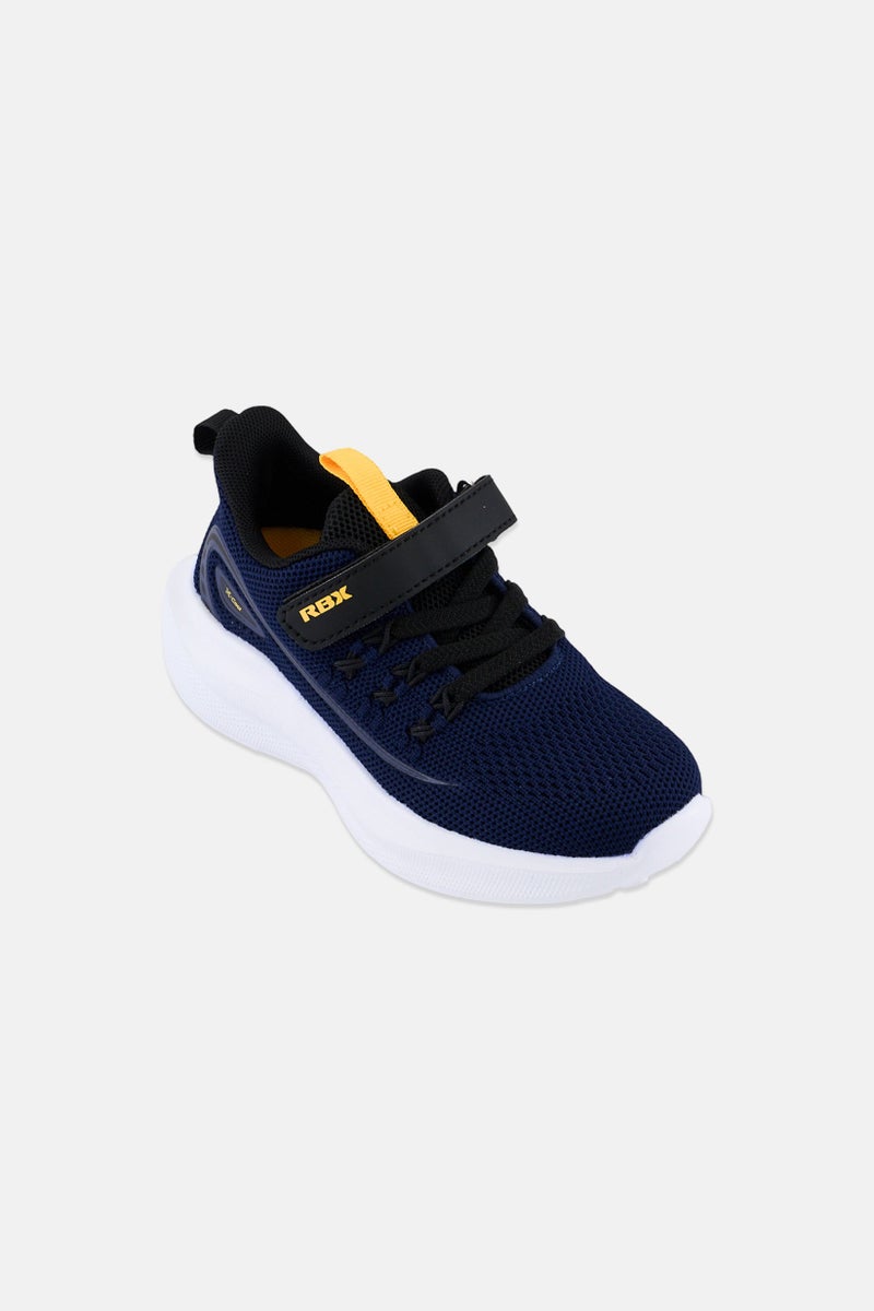 RBX Kids Boy Brand Logo Velcro Closure Outdoor Shoes, Navy - Image 1