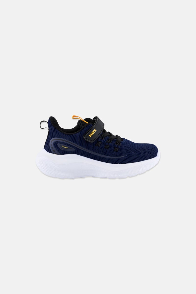 RBX Kids Boy Brand Logo Velcro Closure Outdoor Shoes, Navy - Image 2
