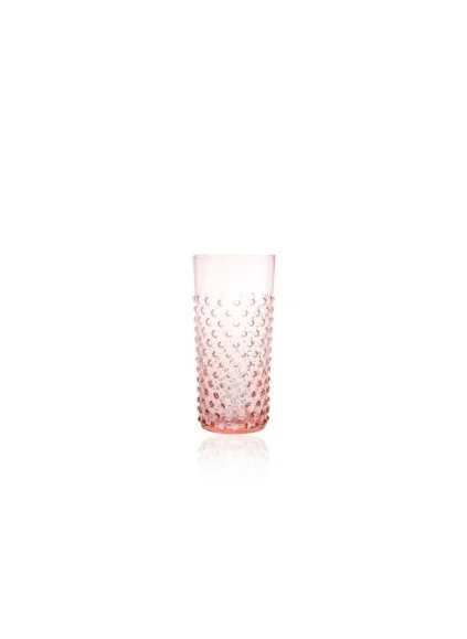 Anna Von Lipa Tumbler Hobnail Glass Rosa Tall
