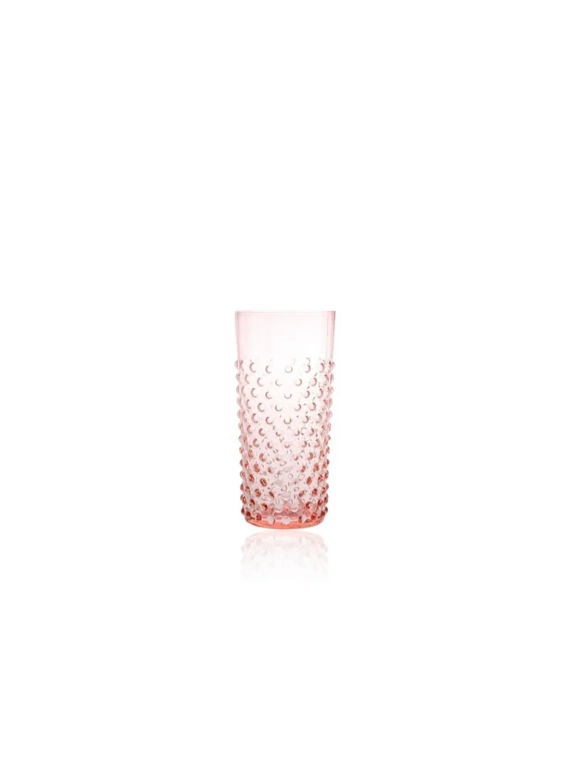 Anna Von Lipa Tumbler Hobnail Glass Rosa Tall