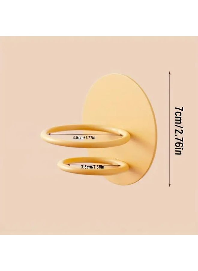 Pink Creative Wall Mounted Stainless Steel Makeup Sponge And Powder Puff Holder With Gourd Shaped Storage Clip Bathroom Organizer Minimalist Design Polished Finish Beauty Egg Storage Rack For Fridge - Image 3